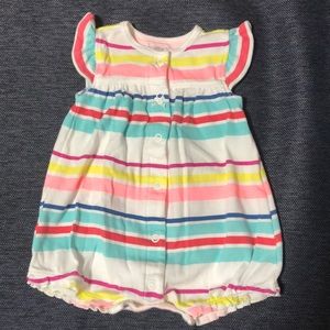 Multicolored baby girls romper!